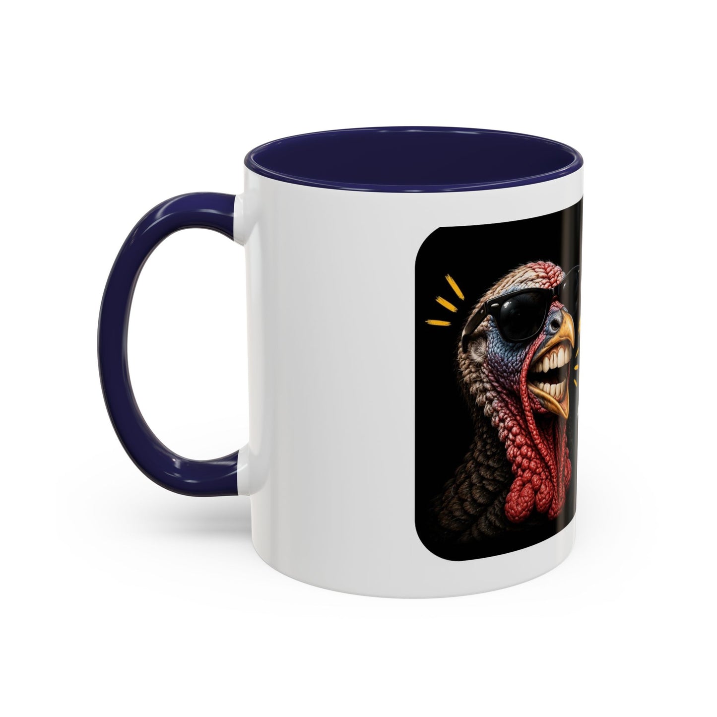 Shut It Turkey Teeth Coffee Mug — Funny Thanksgiving Accent Mug (11/15oz)