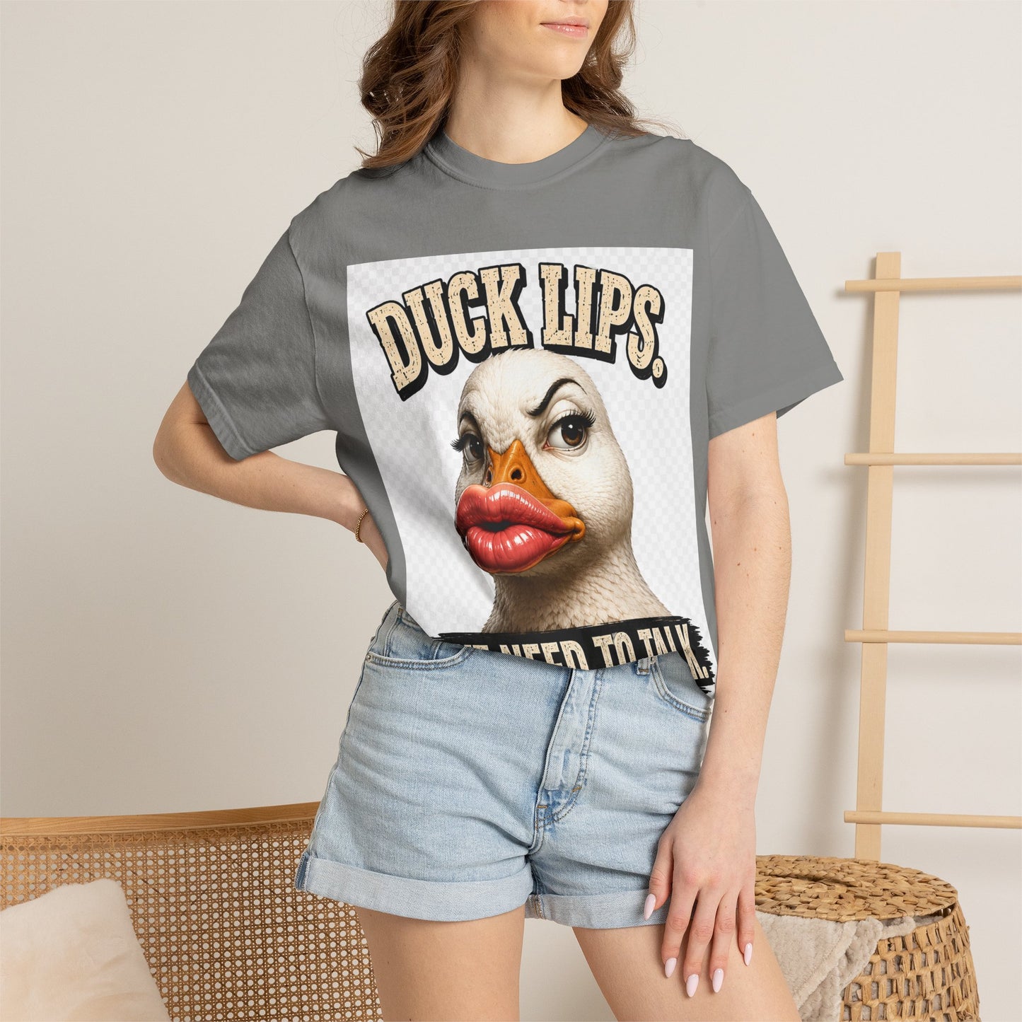 Duck Lips T-Shirt — 'We Need To Talk' Funny Graphic Tee