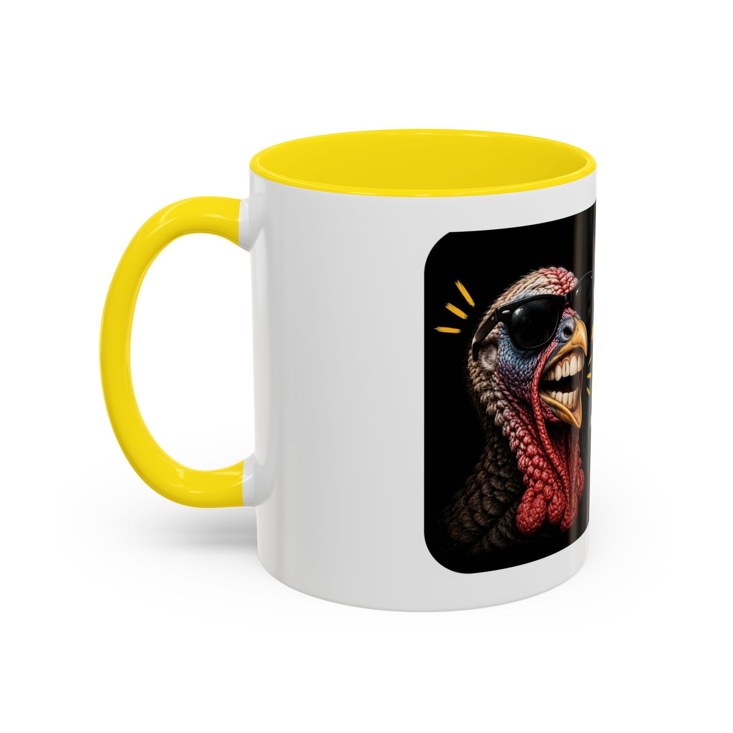 Shut It Turkey Teeth Coffee Mug — Funny Thanksgiving Accent Mug (11/15oz)
