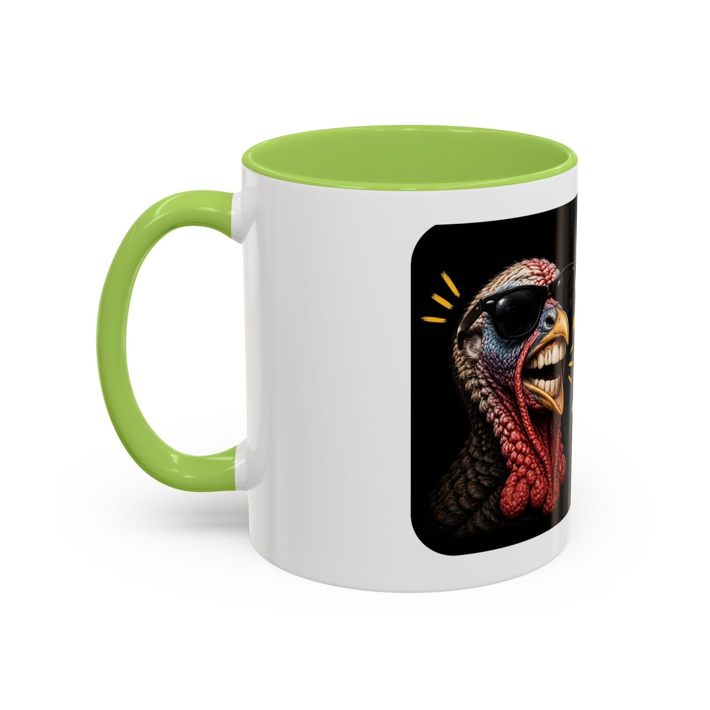 Shut It Turkey Teeth Coffee Mug — Funny Thanksgiving Accent Mug (11/15oz)