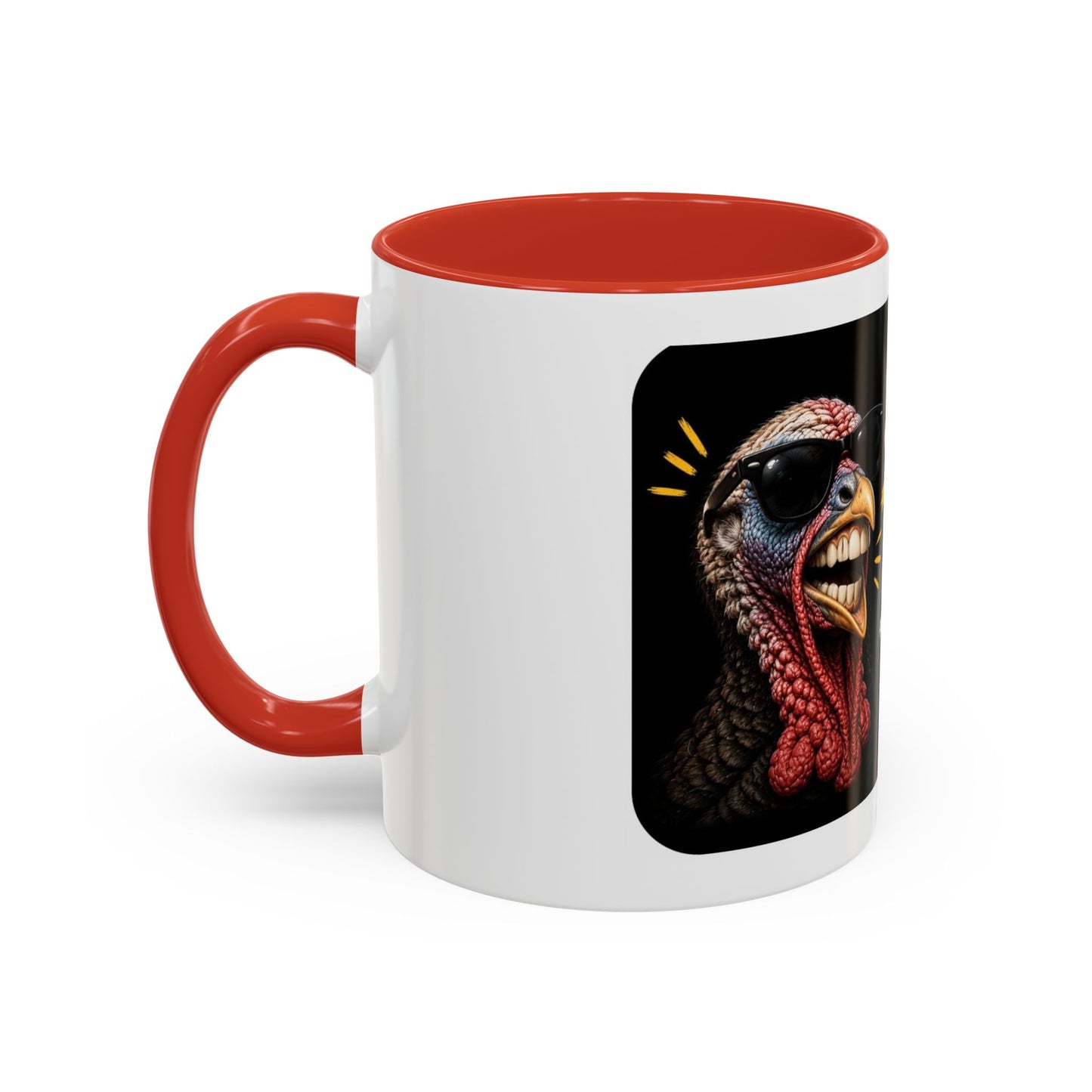 Shut It Turkey Teeth Coffee Mug — Funny Thanksgiving Accent Mug (11/15oz)