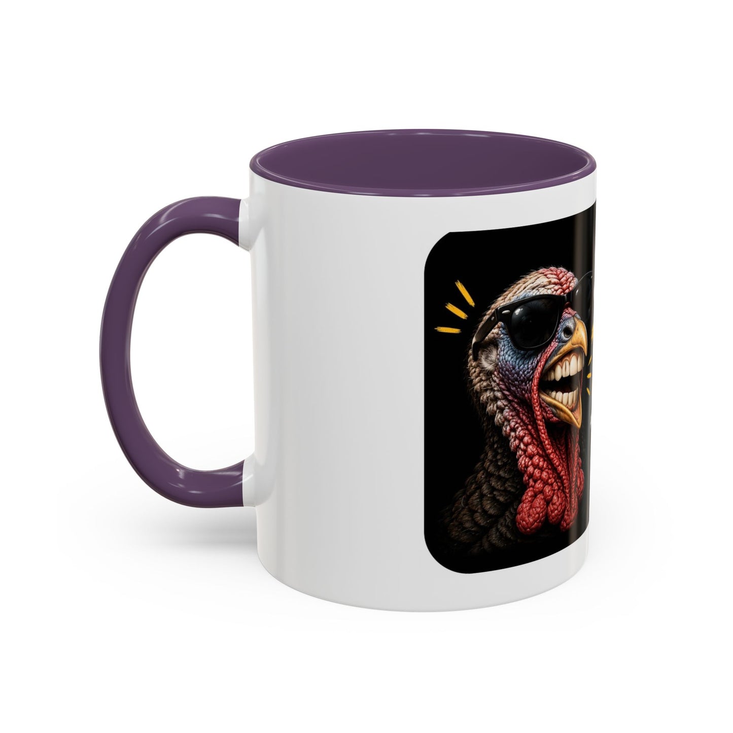 Shut It Turkey Teeth Coffee Mug — Funny Thanksgiving Accent Mug (11/15oz)