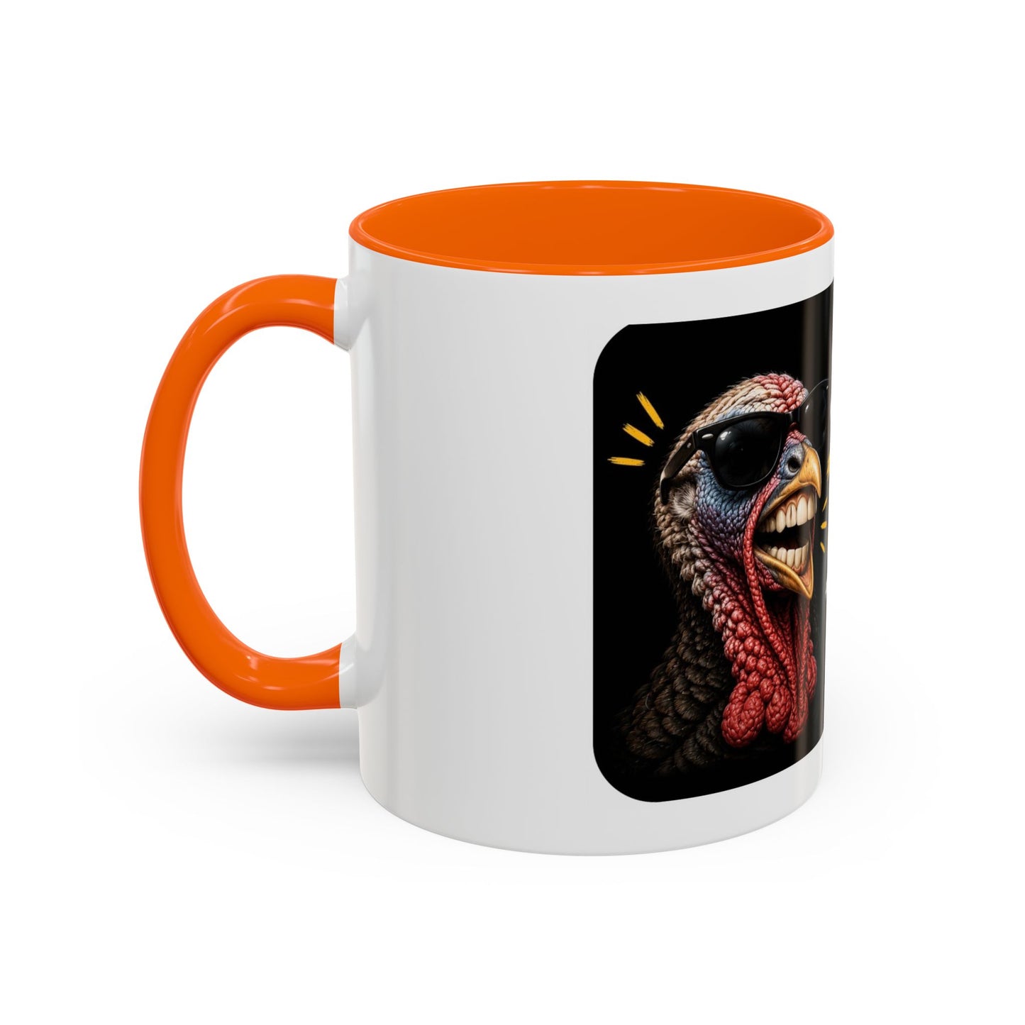 Shut It Turkey Teeth Coffee Mug — Funny Thanksgiving Accent Mug (11/15oz)