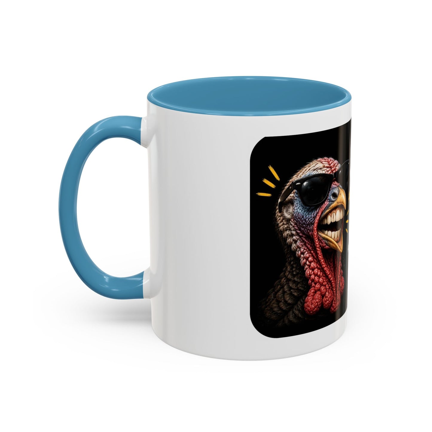 Shut It Turkey Teeth Coffee Mug — Funny Thanksgiving Accent Mug (11/15oz)